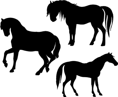 400x328 Free Vector Horses Auf