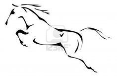 236x153 Running Horse Silhouette Tattoo