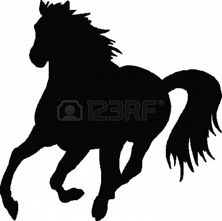 450x447 Horse Silhouette Vector Horse Art Silhouettes