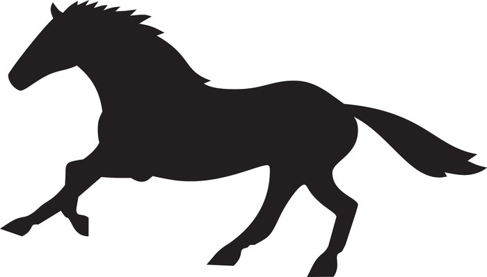 700x399 Horse Silhouette Vector Clipart Design Wall Mural We