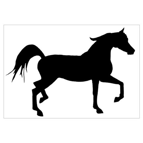 460x460 Horse Silhouette Wall Decal