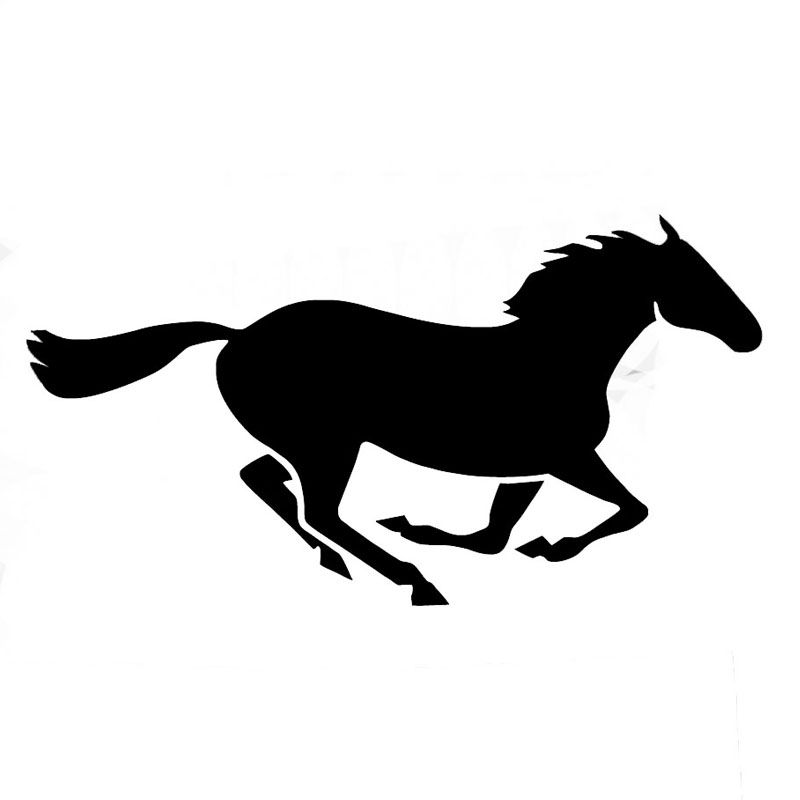 800x800 Wholesale 10pcslot 20pcslot Running Horse Vinyl Decal Horse