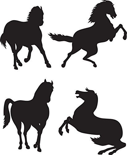 411x500 Horse Doing Tricks, Large Wall Decal 22in X 22in Boys Gir