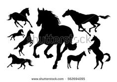 236x167 Running Horse Silhouette Image Download Free Vector Art Free