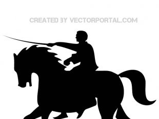 310x233 Horse Rider Silhouettes Vector Free Vectors Ui Download