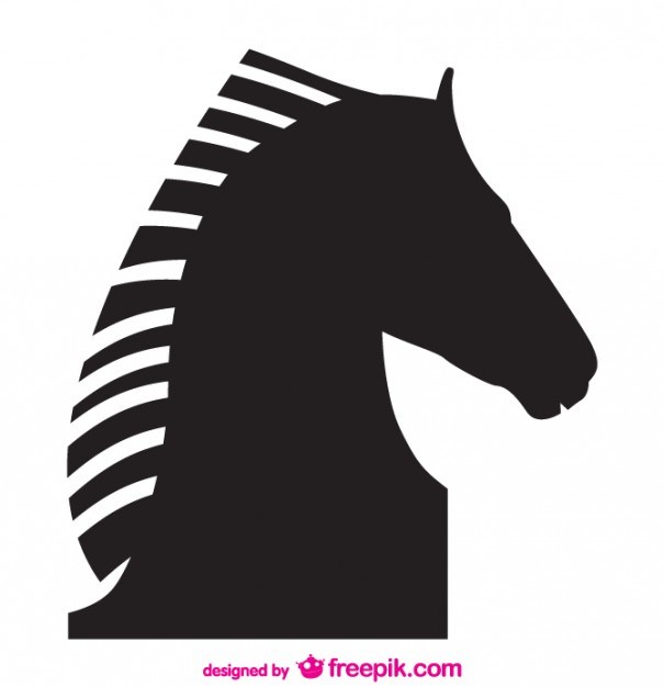605x626 Horse Vector Silhouette Design Free Vector 123freevectors