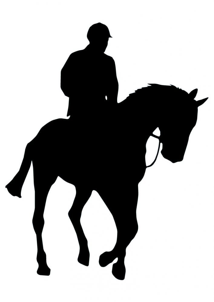 707x1000 Horseback Riding Silhouette