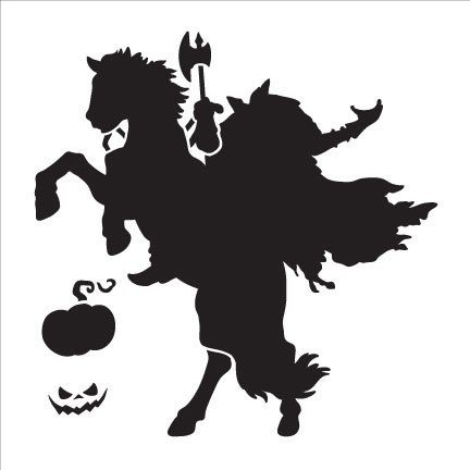 432x432 Horseman Art Stencil 6x6