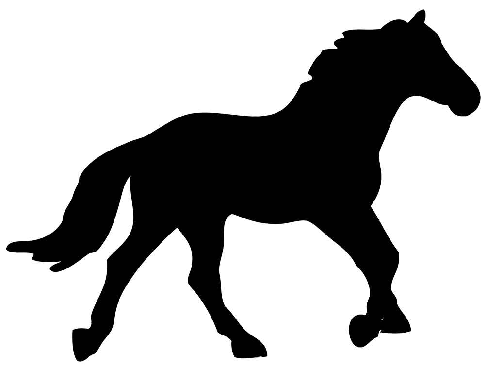 1004x760 Running Horse Silhouette Clip Art Free
