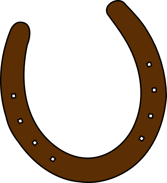 546x596 Cowboy Clip Art Cowboy Brown Horseshoe Clip Art