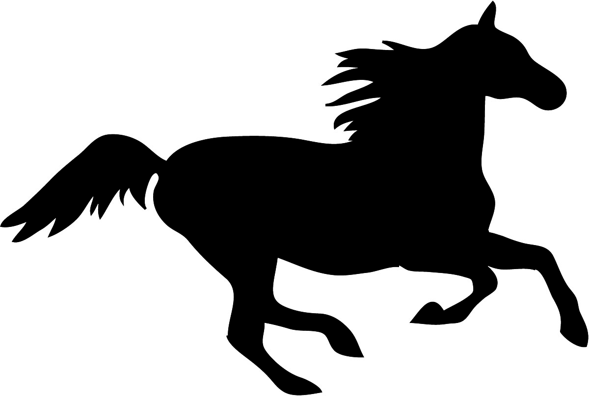 1200x808 Running Horse Outline 101 Clip Art