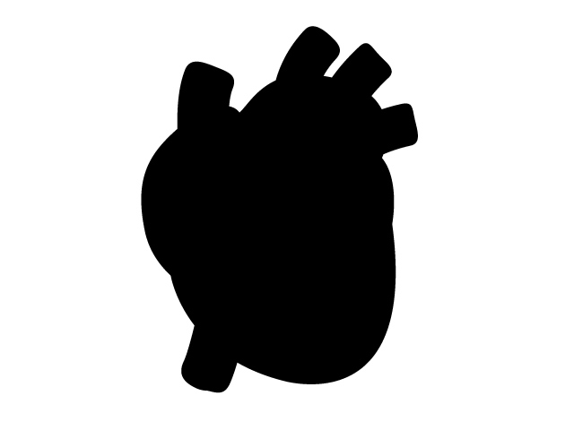 640x480 Heart Silhouette Organs Illness Image Material Free