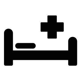 283x283 Hospital Clipart Silhouette