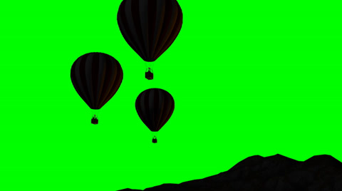 480x268 Hot Air Balloons Silhouette