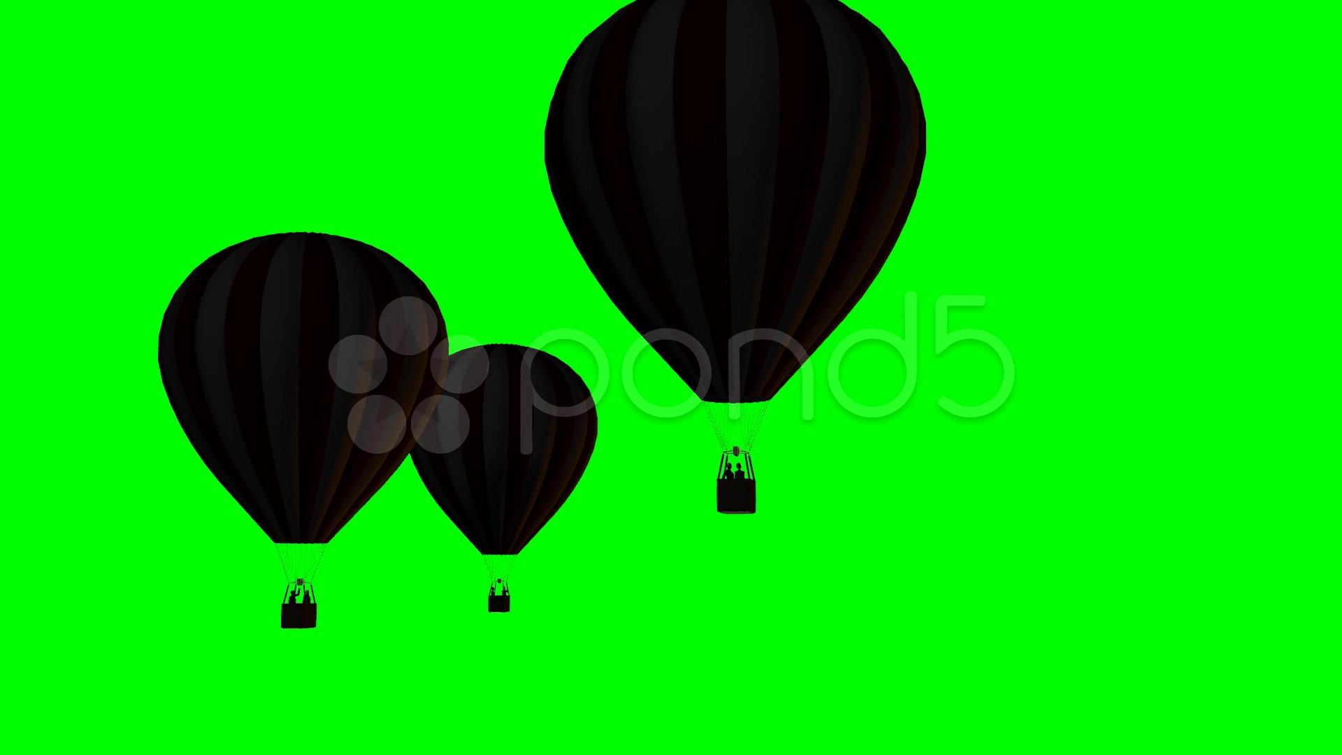 1920x1080 Hot Air Balloons Silhouette