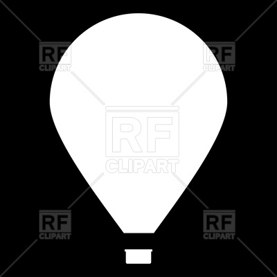 400x400 Hot Air Balloon Silhouette Royalty Free Vector Clip Art Image