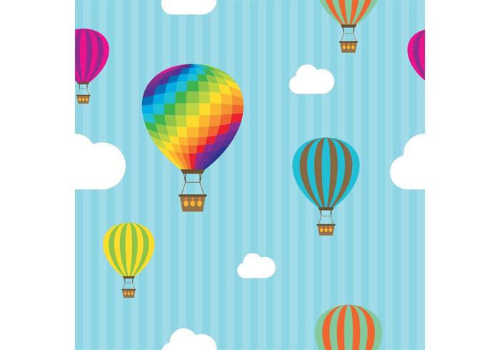 700x490 Hot Air Balloon Vector Free