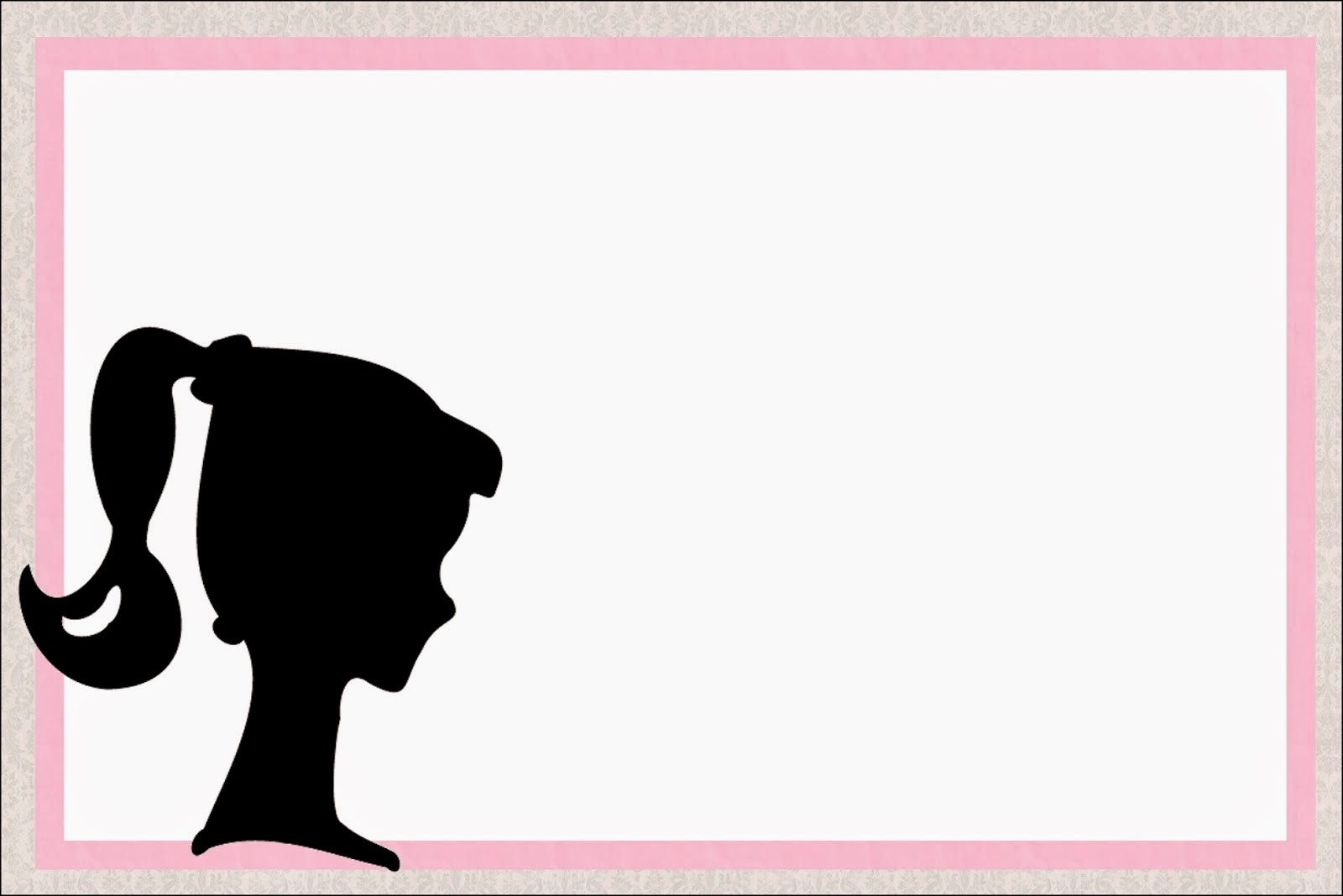 1600x1068 Barbie Silhouette Free Printablevitations. Oh My Fiesta!