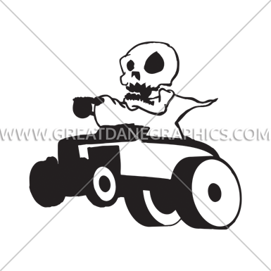 385x385 Reaper Hot Rod Production Ready Artwork For T Shirt Printing