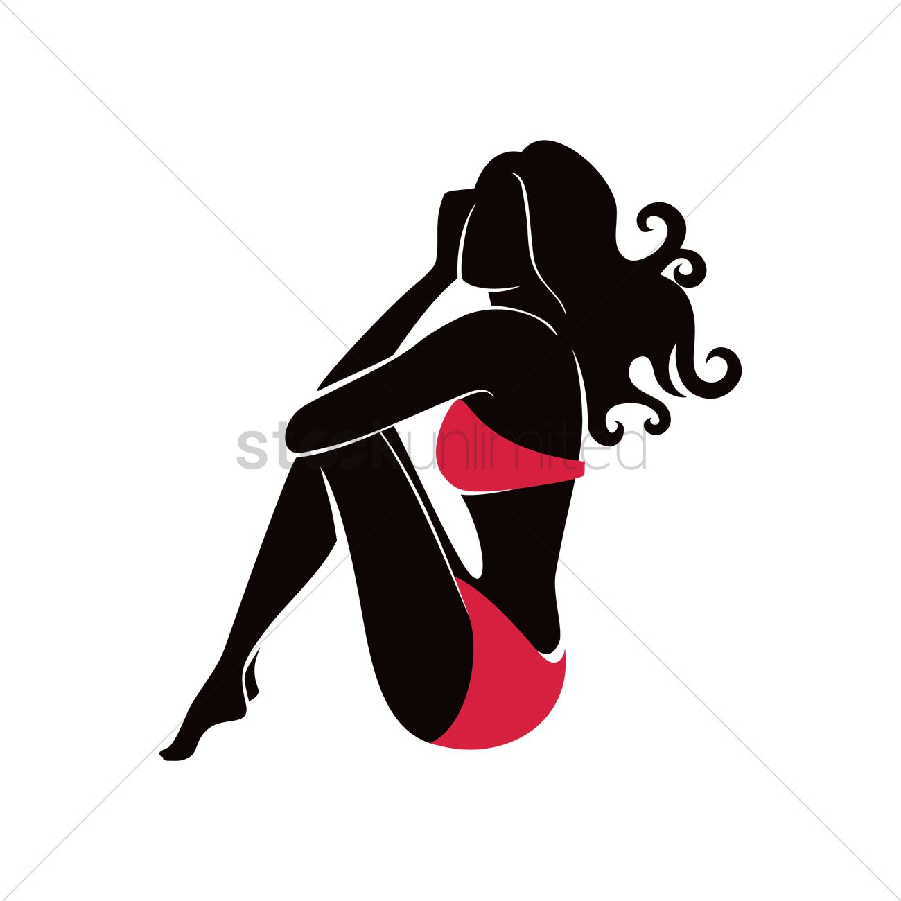 1300x1300 Free Hot Woman Silhouette Vector Image