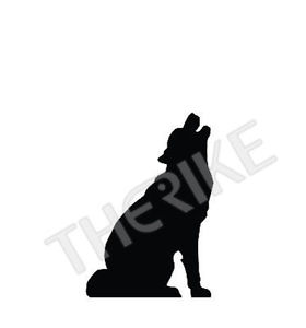 280x300 Howling Wolf Silhouette