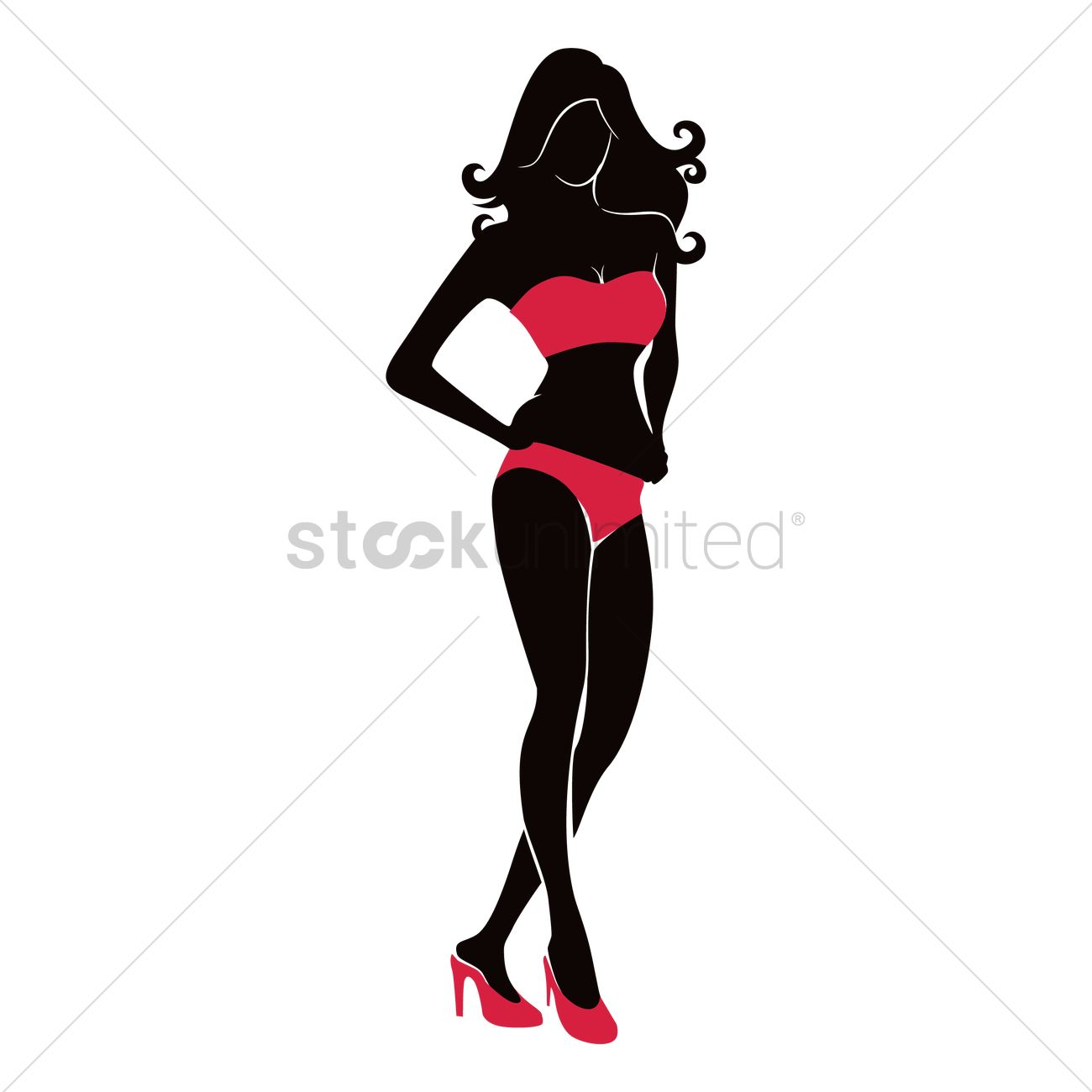 1300x1300 Free Hot Woman Silhouette Vector Image