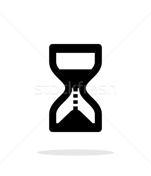 514x600 Hourglass Is Ticking Icon On White Background. Vector Illustration