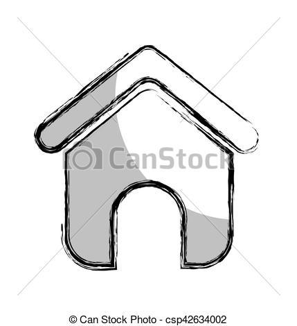 429x470 House Silhouette Isolated Icon Vector Illustration Design Vector