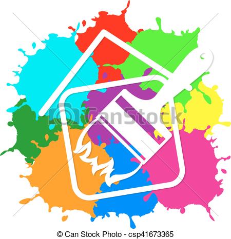 450x466 Painting House Silhouette For Business Vector Clip Art Vector