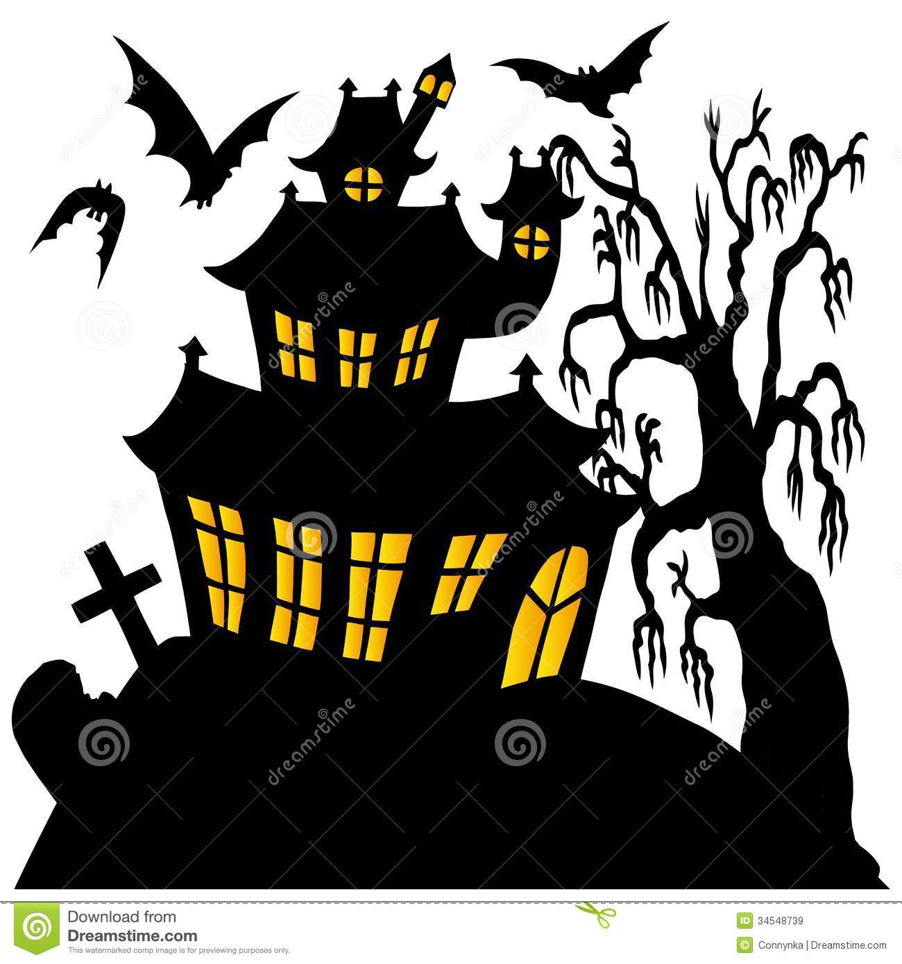 1300x1389 Clip Art Spooky House Clip Art