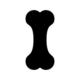 263x262 Dog Bone Silhouette Clip Art