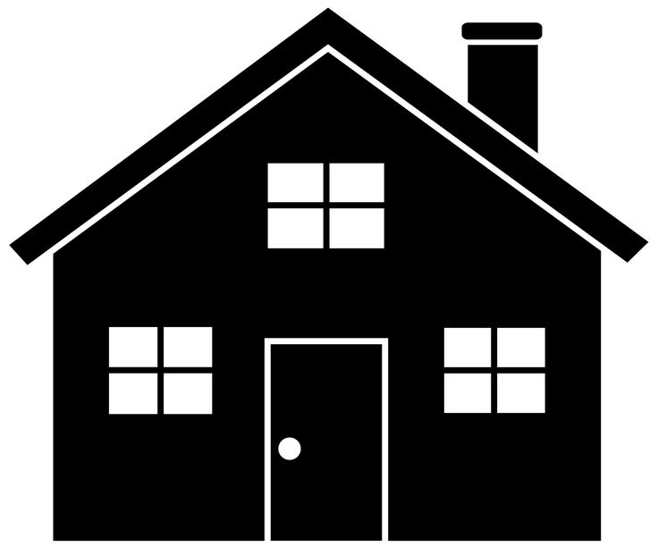 736x612 House Silhouette Clipart