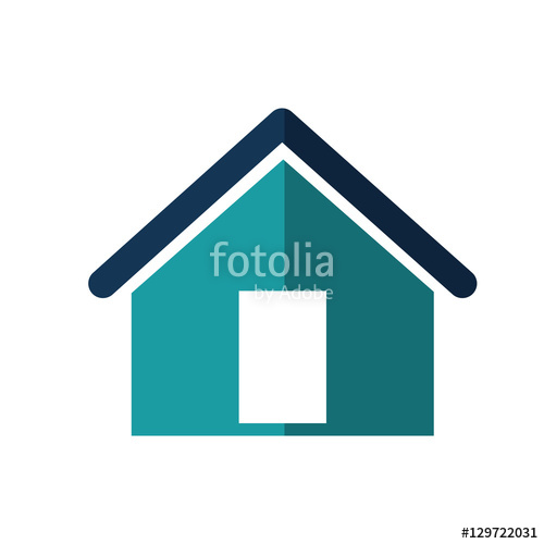 500x500 House Silhouette Isolated Icon Vector Illustration Design Stock