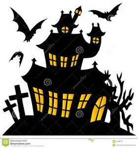 280x300 Haunted House Silhouette Templates