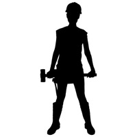 200x200 Silhouette Silhouettes Woman Women Lady Ladies Human People Person