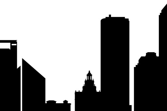 570x381 Houston Skyline Silhouette Printable Download Pdf