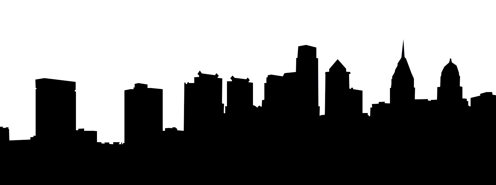 1698x635 Houston Skyline Outline