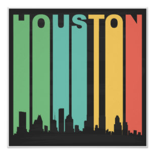 307x307 Houston Skyline Posters Zazzle