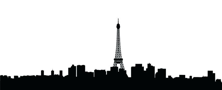 736x298 Seattle Skyline Silhouette Vector