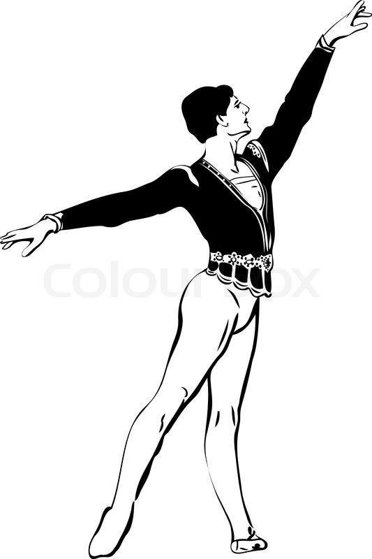533x800 How To Draw A Male Ballerina