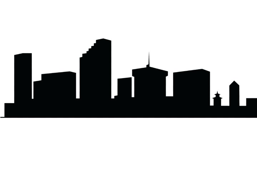 900x620 New York Skyline Silhouette And Outline Picture Of New Skyline