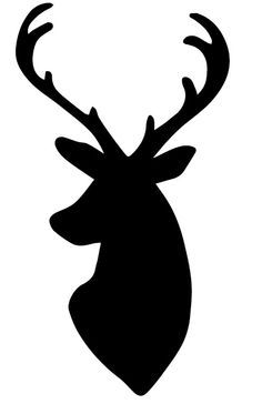 236x364 Deer Head Silhouette