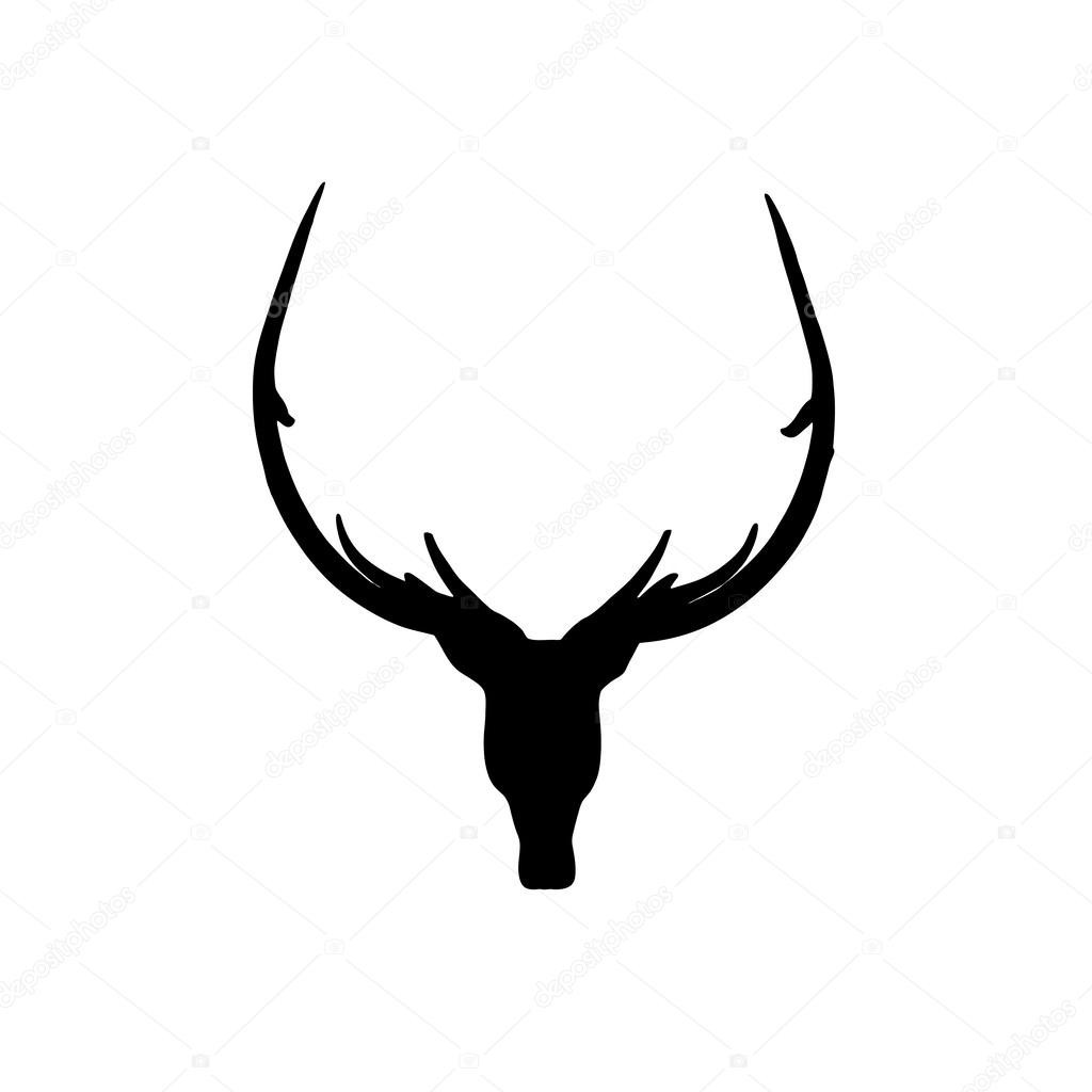 1024x1024 Deer Head Silhouette Clip Art 125281 Brilliant Antlers