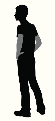 How To Draw A Silhouette Of A Person at GetDrawings | Free download