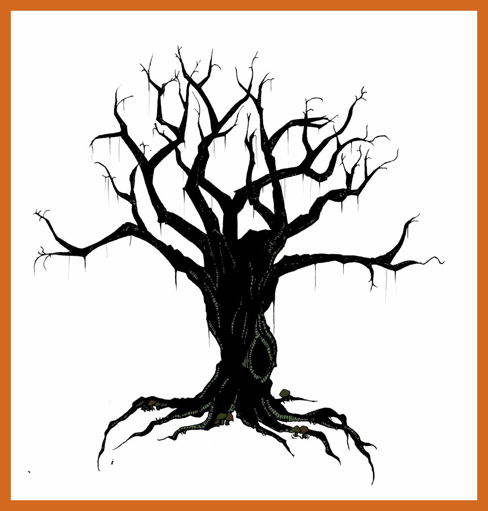 1592x1670 Inspiring Tree Drawing With Branches How To Draw Of Bird Style