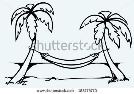 450x316 Palm Tree Hammock Clipart