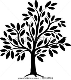 236x265 Black Tree Silhouette