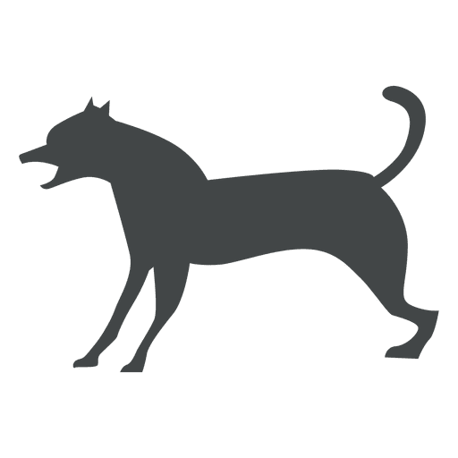 512x512 Howl Dog Silhouette Posing