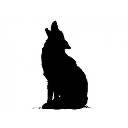 Howling Dog Silhouette At Getdrawings 