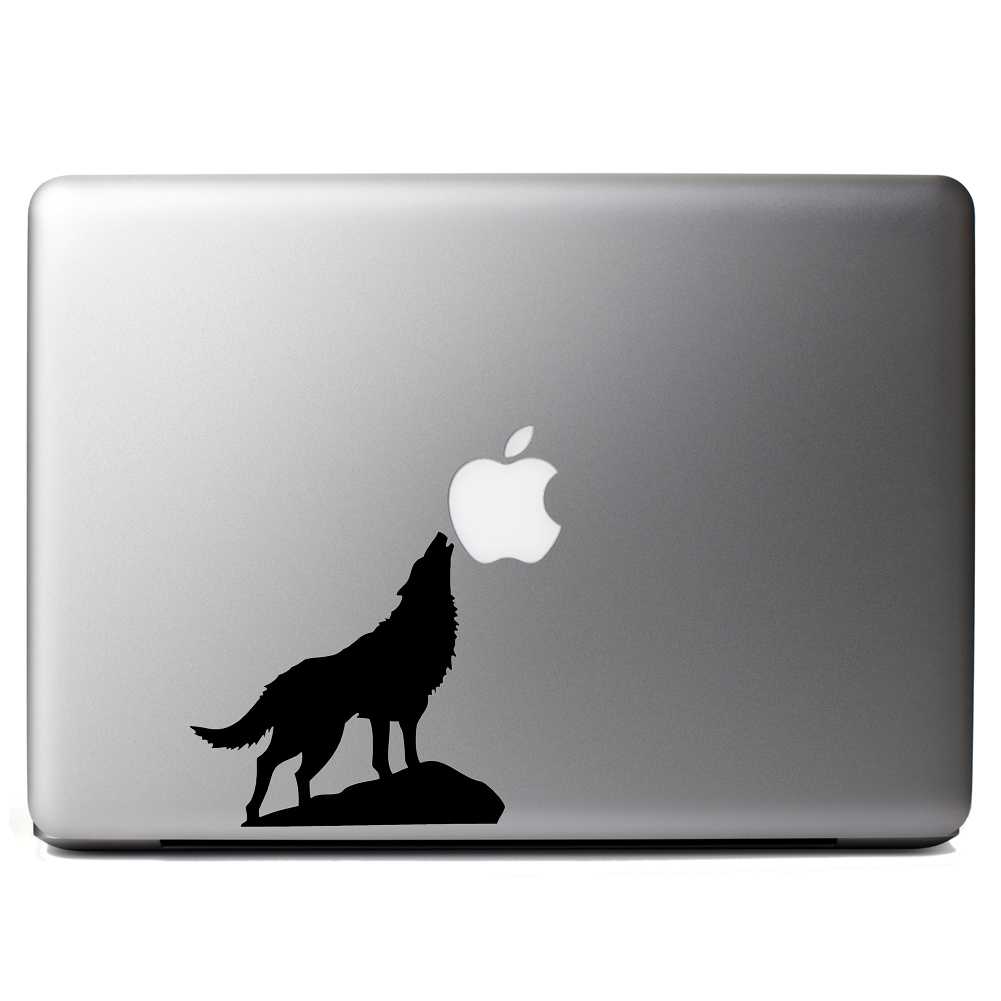 1001x1001 Howling Wolf Silhouette Vinyl Sticker Laptop Decal
